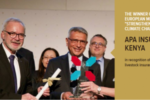 APA Insurance Ltd receives the 10th European Microfinance Award in recognition of its response to “Strengthening Resilience to Climate Change”